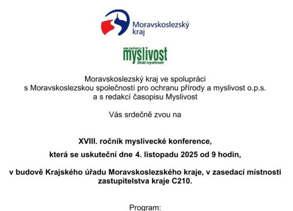 Pozvánka na Mysliveckou konferenci 2025