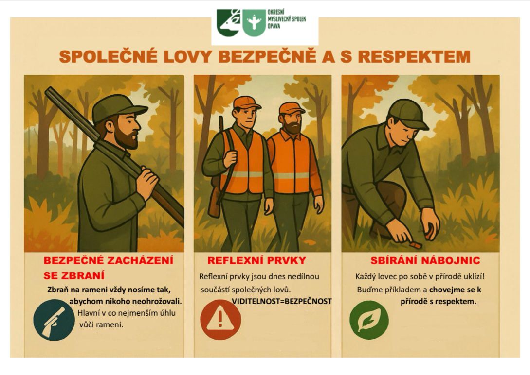 Plakát tematicky zaměřený na společné lovy