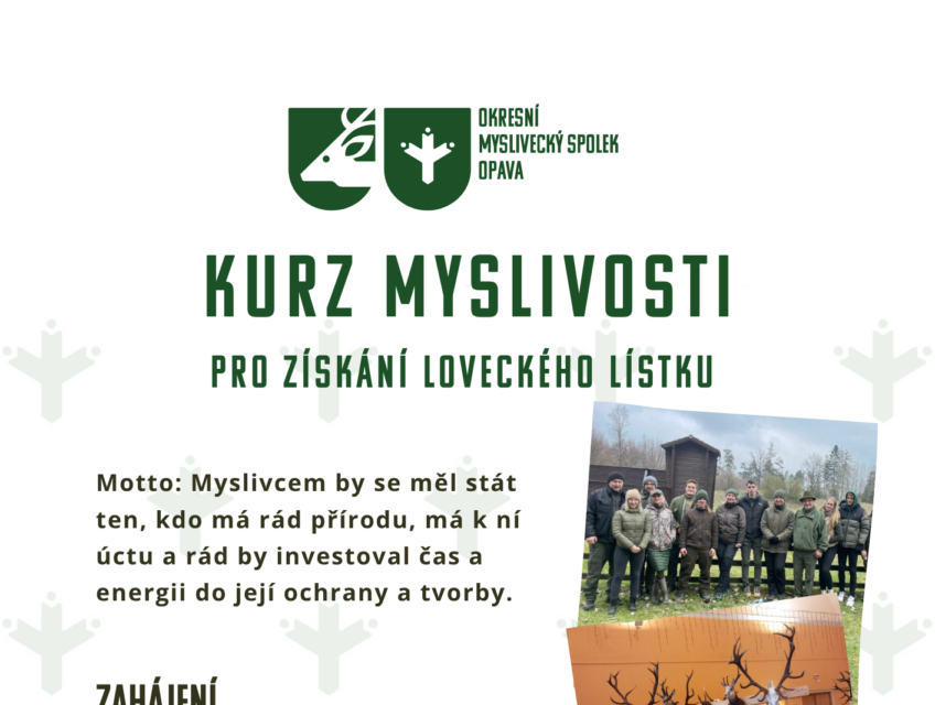 Kurz k získání loveckého lístku 2026/2027