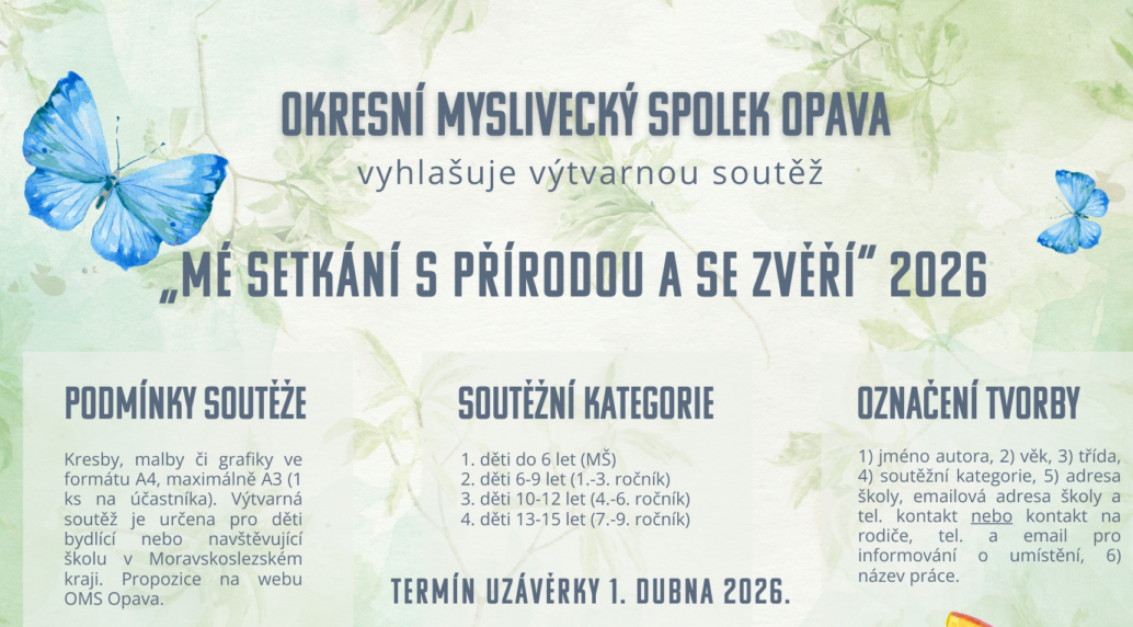VÝTVARNÁ SOUTĚŽ PRO DĚTI A MLÁDEŽ 2026
