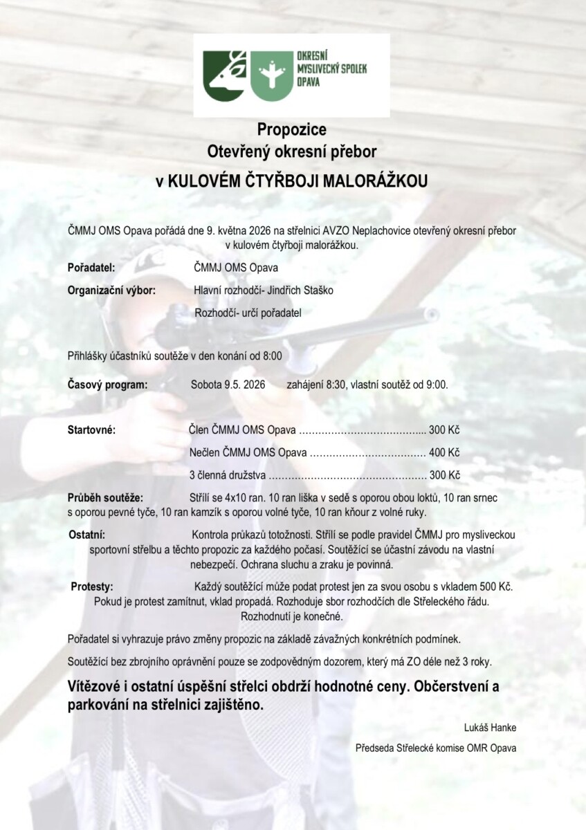OKRESNÍ PŘEBORY OMS OPAVA