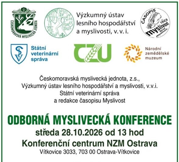 Pozvánka na odbornou mysliveckou konferenci v Ostravě